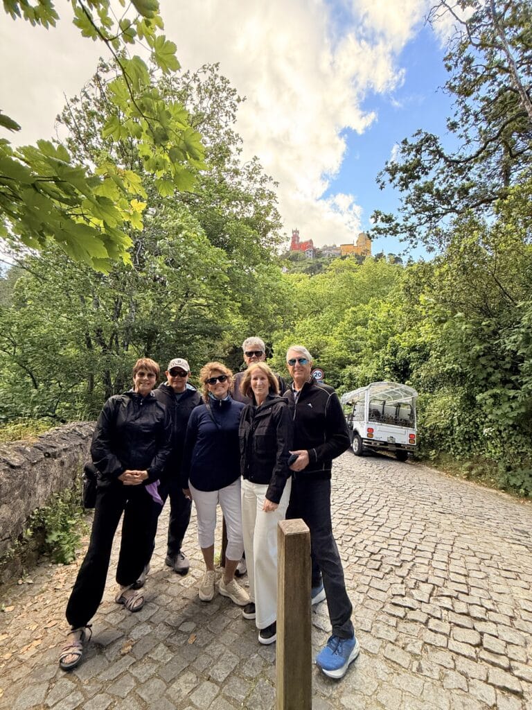 A cruise guest exploring Sintra in one of our tuk tuks โ just 45 minutes after leaving Lisbon port.